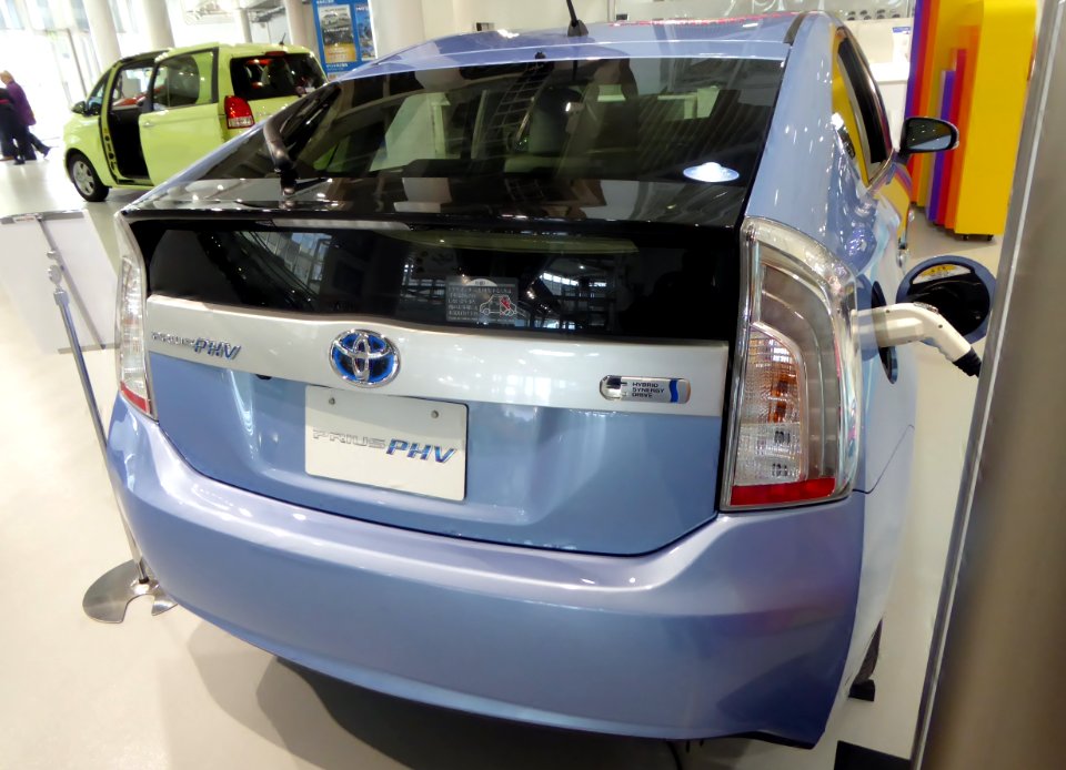 The rearview of Toyota PRIUS PHV G (ZVW35)