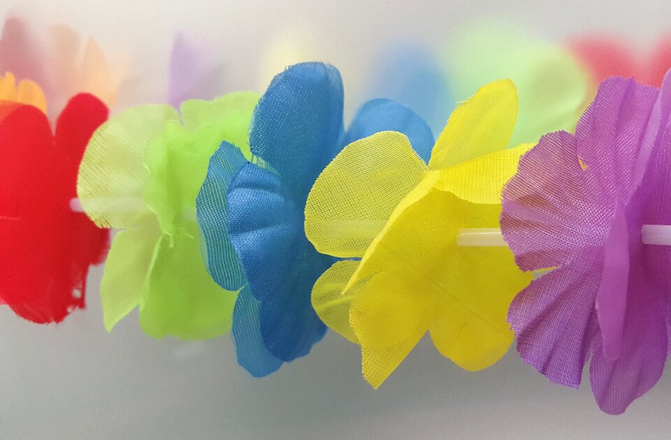 Flower chain luau decoration