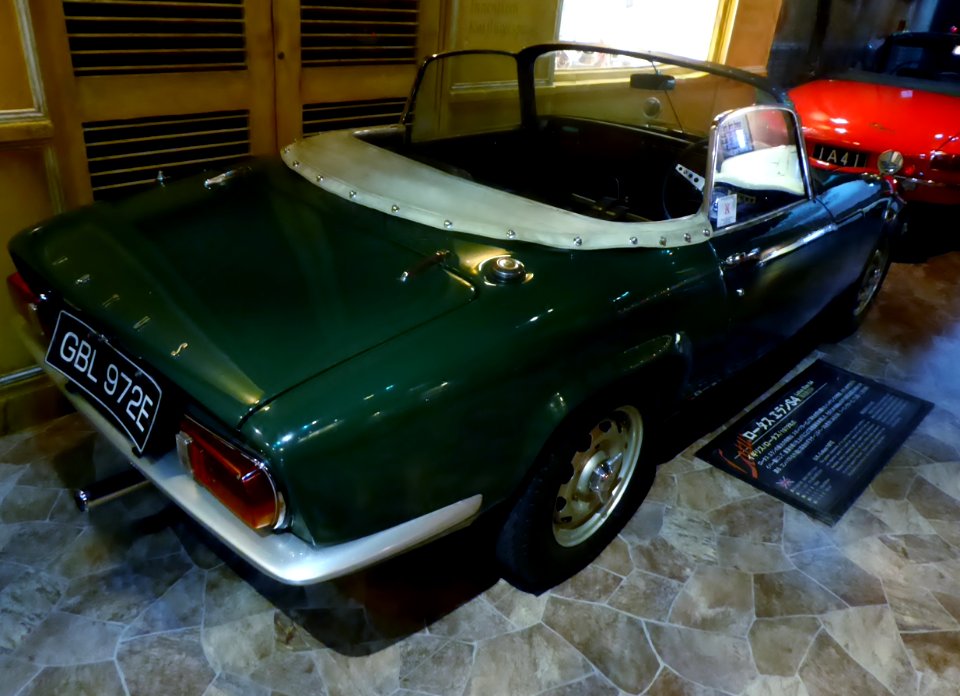 The rearview of 1972 Lotus Elan S4
