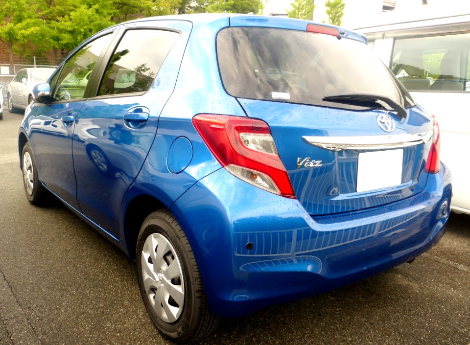 The rearview of Toyota Vitz 1.5U (XP130)