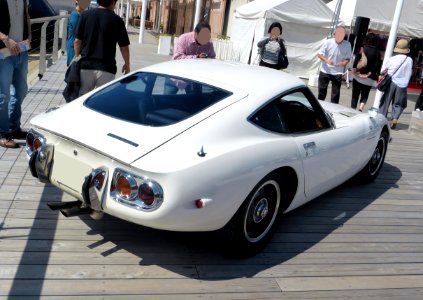 The rearview of Toyota 2000GT (MF10 previous period)
