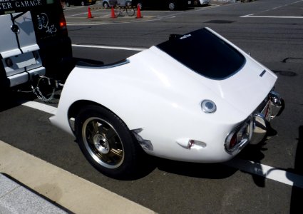 The rearview of the sofa like Toyota 2000GT photo