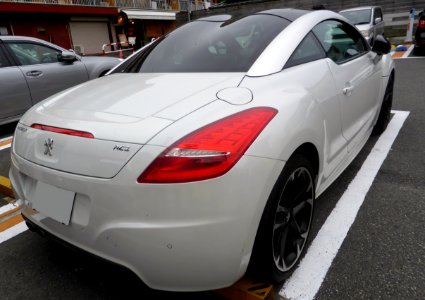 The rearview of Peugeot RCZ facelift