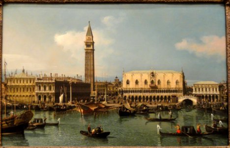The Molo from the Basin of San Marco, Venice, by Canaletto, c. 1747-1750 - San Diego Museum of Art - DSC06703 photo
