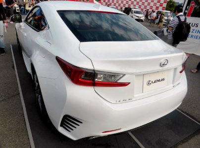 The rearview of Lexus RC350 F SPORT PROTOTYPE