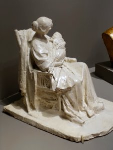 The Young Mother by Bessie Potter Vonnoh, c. 1896, plaster - Portland Museum of Art - Portland, Maine - DSC03949