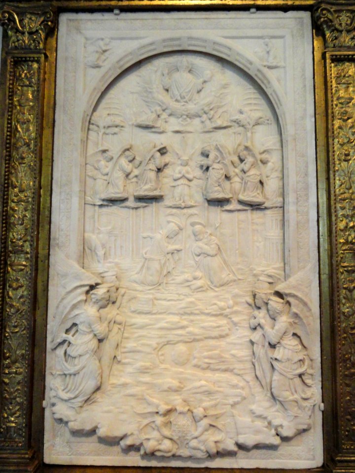 The Nativity by Domenico Gagini, c. 1460, marble - National Gallery of Art, Washington - DSC08619