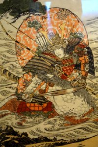 The Warrior Atsumori on Horseback by Katsukawa Shun'ei, Japan, 1791, color woodblock - Chazen Museum of Art - DSC01732