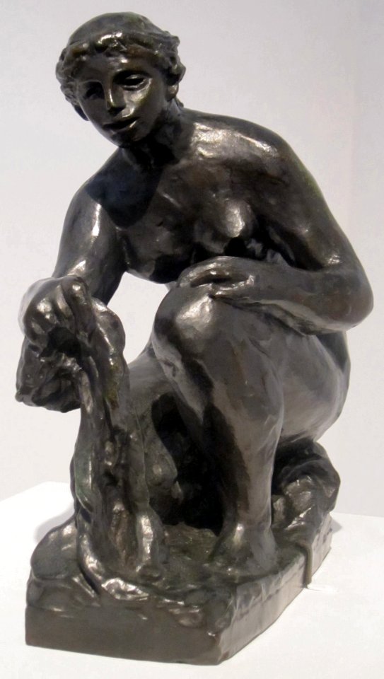 The Washerwoman, bronze sculpture by Pierre-Auguste Renoir, c. 1916-17, Honolulu Museum of Art