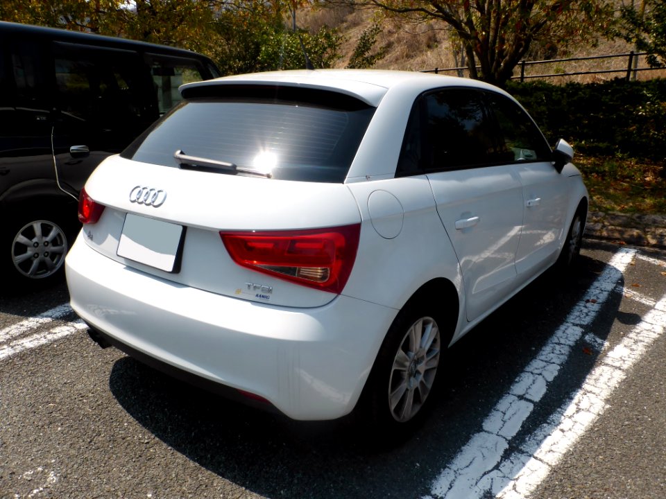 The rearview of Audi A1 Sportback 1.4 TFSI