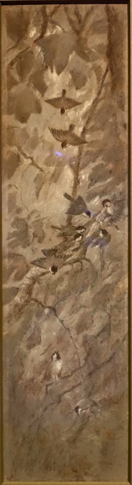 The Worm Hunt, by Frank Reaugh, undated, pastel on paper - Harry Ransom Center - University of Texas at Austin - DSC08479
