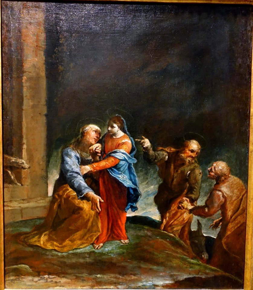 The Visitation by Giuseppe Maria Crespi, 1710-1715, oil on canvas - University of Arizona Museum of Art - University of Arizona - Tucson, AZ - DSC08224