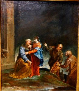 The Visitation by Giuseppe Maria Crespi, 1710-1715, oil on canvas - University of Arizona Museum of Art - University of Arizona - Tucson, AZ - DSC08224 photo