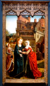 The Visitation by the Master of the Retablo of the Reyes Catolicos (Master of the Catholic Kings), 1496-1497, oil on wood - University of Arizona Museum of Art - University of Arizona - Tucson, AZ - DSC08145