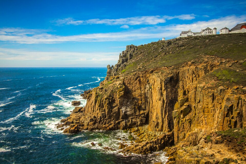 Rock ocean cornwall