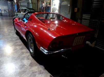 The rearview of 1973 Dino 246GTS