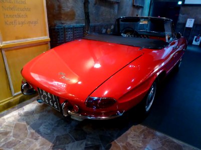 The rearview of 1966 Alfa Romeo 1600 Spider Duetto