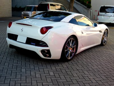 The rearview of Ferrari California