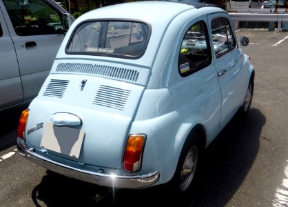 The rearview of FIAT NUOVA 500F