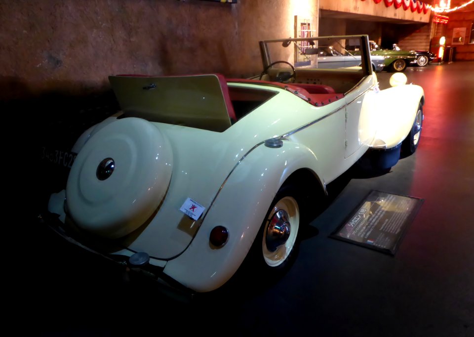 The rearview of 1953 Citroën 11B