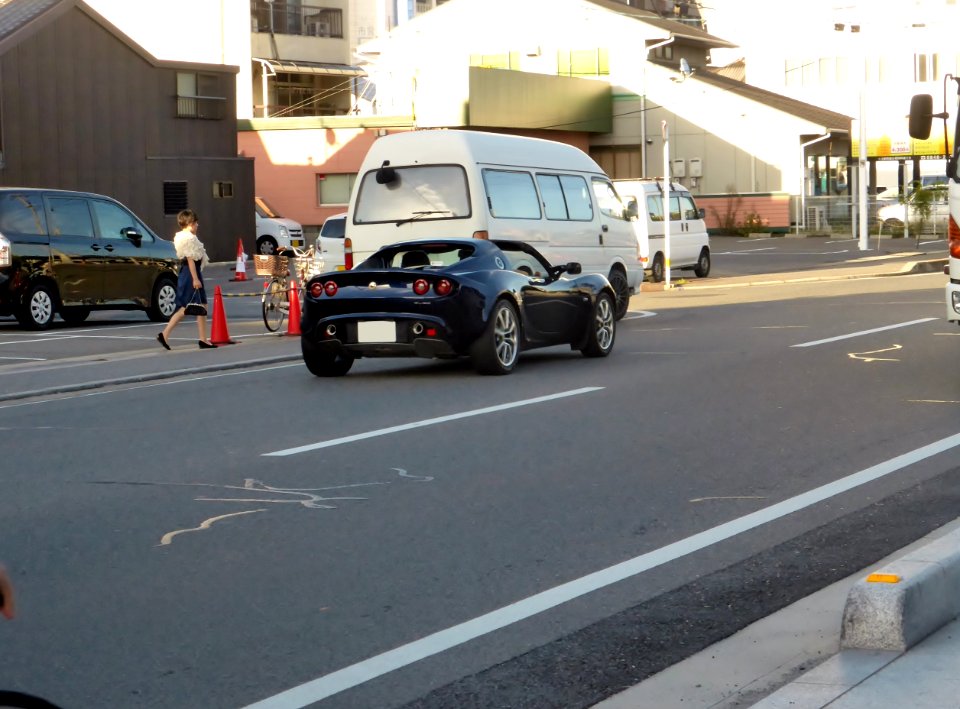 The rearview of Lotus ELISE Phase II
