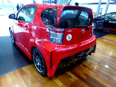The rearview of Toyota iQ GRMN Supercharger PROTOTYPE