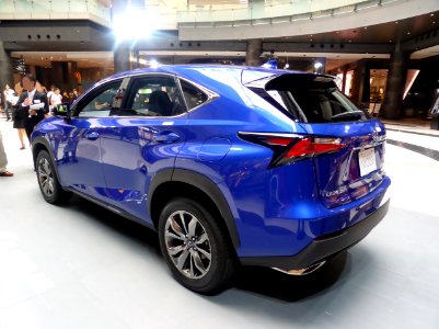 The rearview of Lexus NX200t F SPORT PROTOTYPE