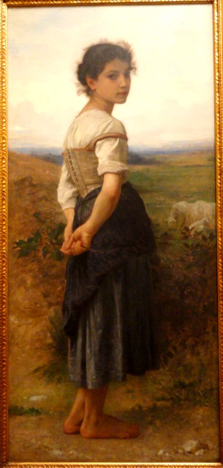 The Young Shepherdess, by William-Adolphe Bouguereau, 1885 - San Diego Museum of Art - DSC06692