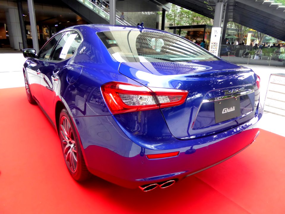 The rearview of maserati Ghibli III