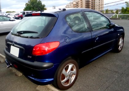 The rearview of PEUGEOT 206 XS