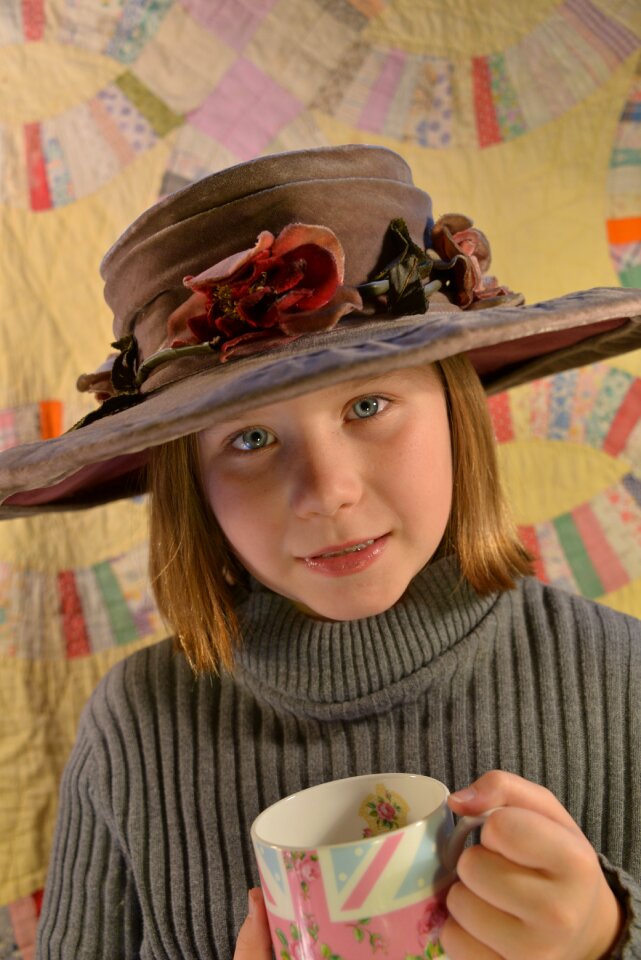 Girl tea brown tea