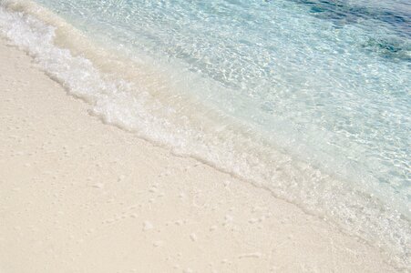 Sand white sandy beach water photo