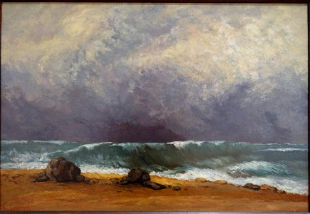 The Wave by Gustave Courbet, 1871 - Galleria nazionale d'arte moderna - Rome, Italy - DSC05296