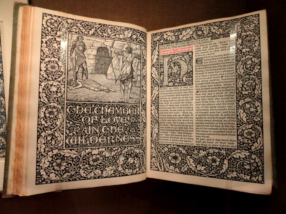 The Well at the World's End, design by William Morris, Hammersmith, Kelmscott Press, 1896 - National Gallery of Art, Washington - DSC09794