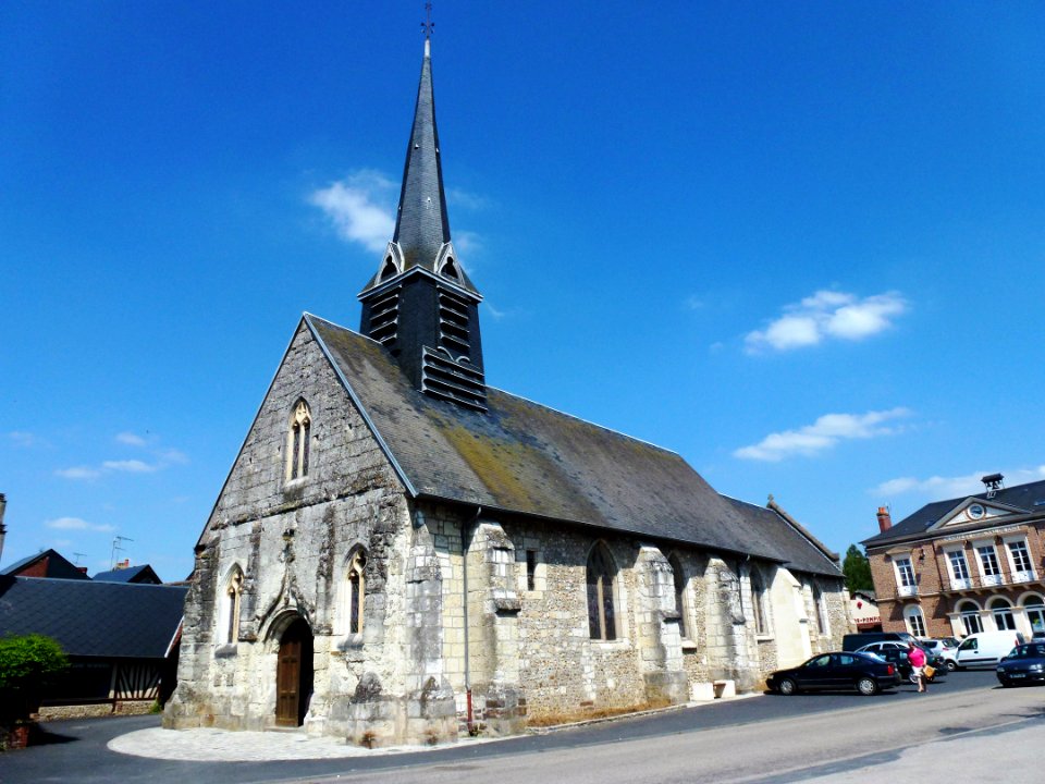Thiberville (Eure, Fr) église Saint Taurin, extérieur