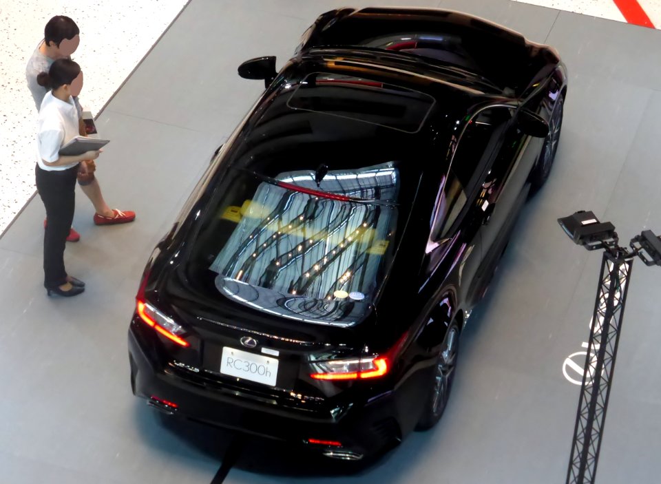 The upper part of Lexus RC300h F SPORT prototype