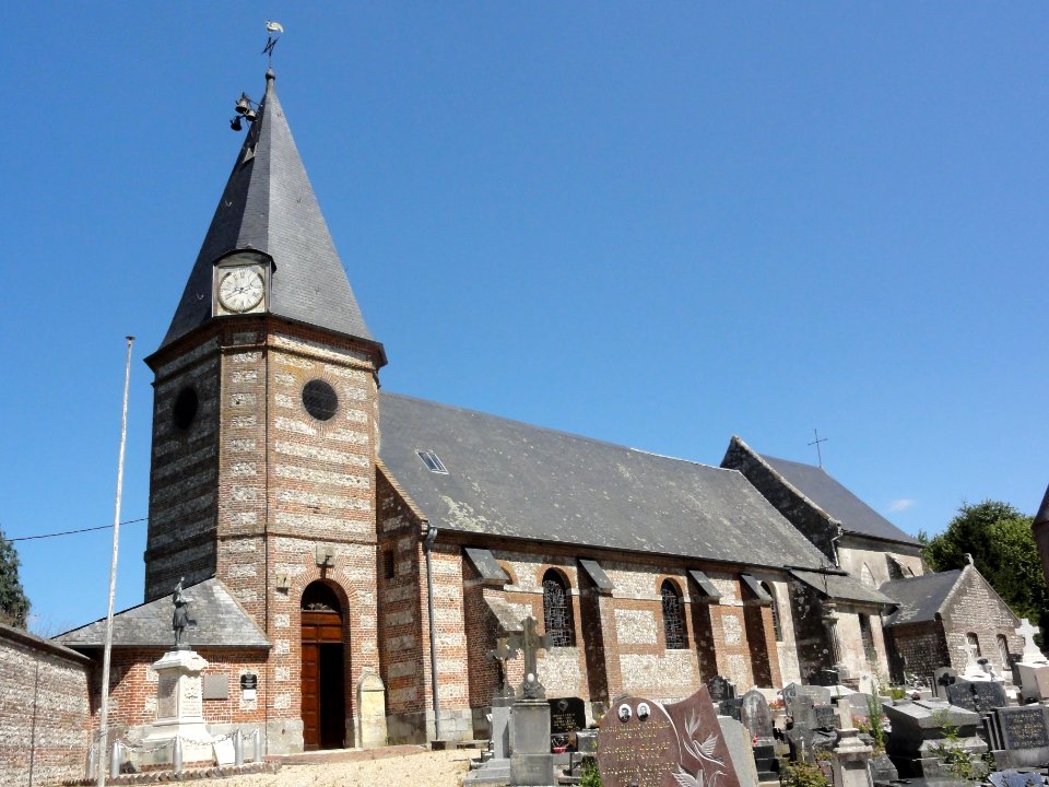 Theuville-aux-Maillots (Seine-Mar.) église, extérieur (01)