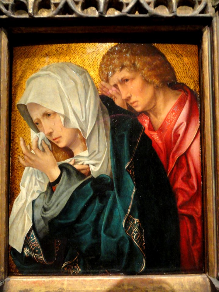 The Virgin and Saint John the Evangelist, c. 1520, workshop of Jacob Cornelisz van Oostsanen - Art Institute of Chicago - DSC09618
