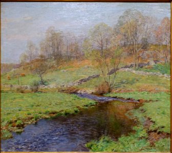 The Trout Brook by Willard Leroy Metcalf, 1907, oil on canvas - Currier Museum of Art - Manchester, NH - DSC07887