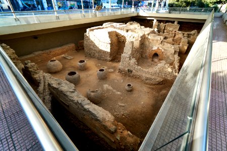The Roman baths on Amalias Avenue 26 February 2019