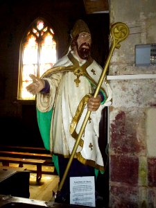 Thibouville (Eure, Fr) église Saint-Paterne, statue Saint Blaise