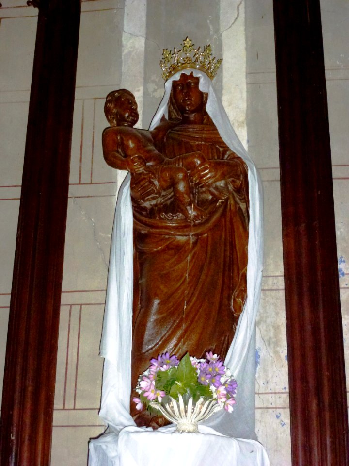 Thibouville (Eure, Fr) église Saint-Paterne, statue Vierge et Enfant