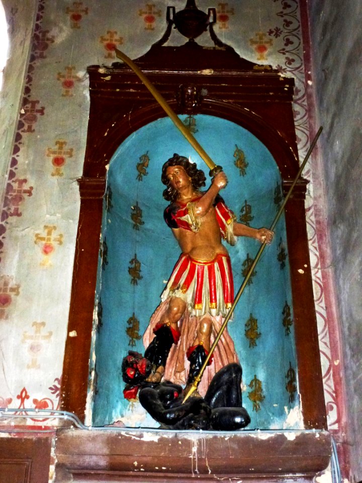 Thibouville (Eure, Fr) église Saint-Paterne, statue Saint George