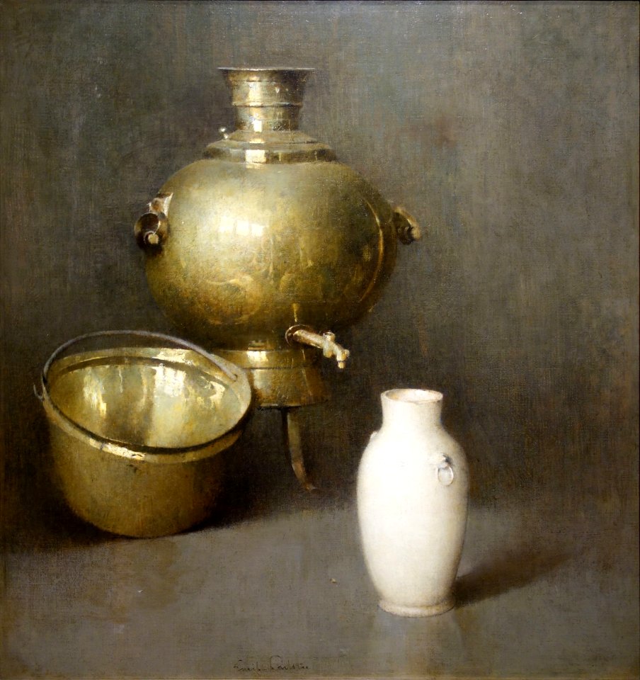 The Samovar by Soren Emil Carlsen, c. 1920, oil on canvas - New Britain Museum of American Art - DSC09491