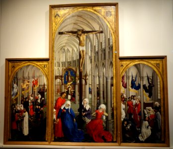 The Seven Sacraments by Rogier van der Weyden, c. 1440-1445, view 1 - Museum M - Leuven, Belgium - DSC05141