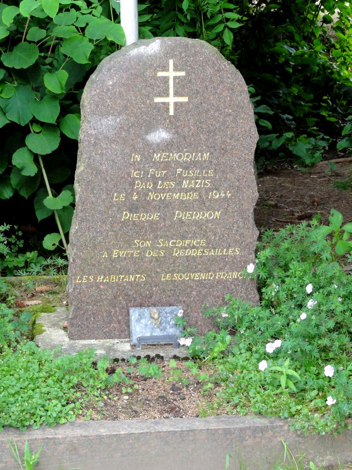 Thiaville-sur-Meurthe (M-et-M) mémorial Pierre Pierron fusillé