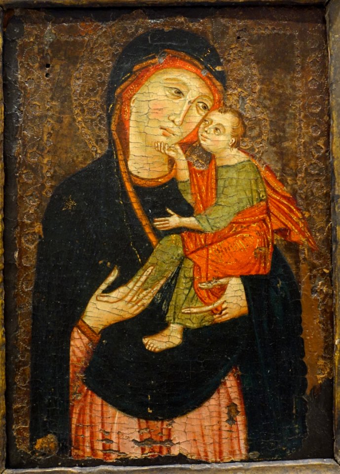 The Virgin and Child, Circle of Cenni di Pepo, called Cimabue, Italy, c. 1295, tempera on panel - Fogg Art Museum, Harvard University - DSC01009