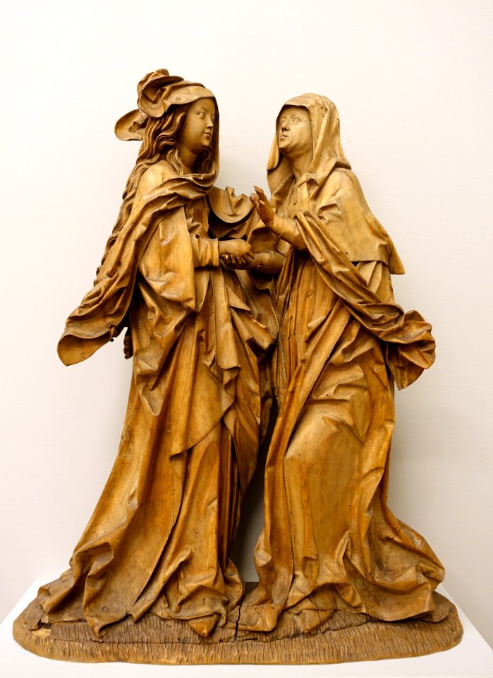 The Virgin and St. Elizabeth (Visitation), Tirol or Swabia, c. 1515, linden wood - Bode-Museum - DSC03265