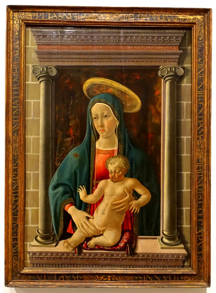 The Virgin and Child, by the Master of Pratovecchio, Italian, c. 1450, tempera on panel - Fogg Museum - Harvard University - DSC01890
