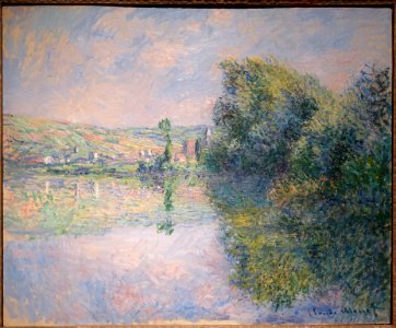 The Seine at Vetheuil, by Claude Monet, c. 1880, oil on canvas - Portland Museum of Art - Portland, Maine - DSC03977